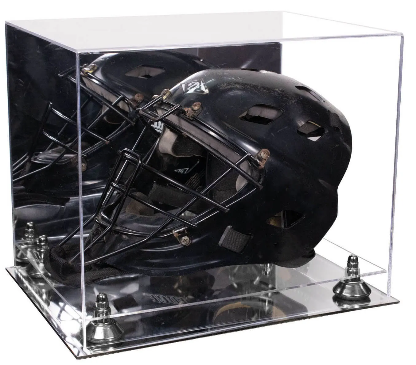 Versatile Acrylic Display Case 14.5 x 11 x 12 - Mirror No Wall Mounts (V44/A002)