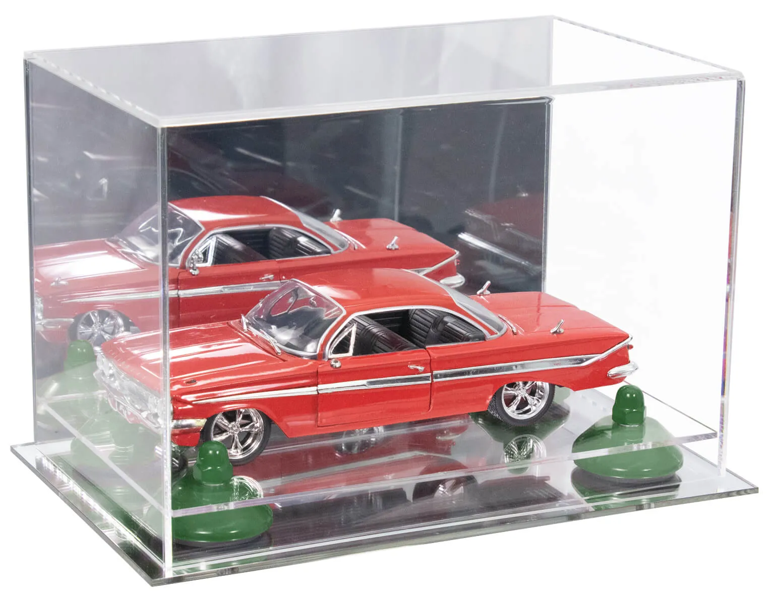 Versatile Acrylic Display Case 9.5 x 6 x 6.5 - Mirror No Wall Mounts (V43/A005)