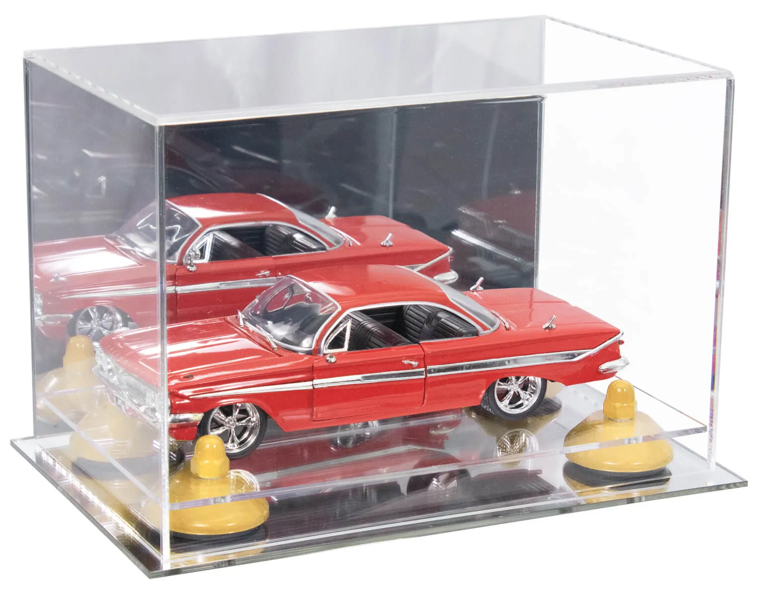 Versatile Acrylic Display Case 9.5 x 6 x 6.5 - Mirror No Wall Mounts (V43/A005)