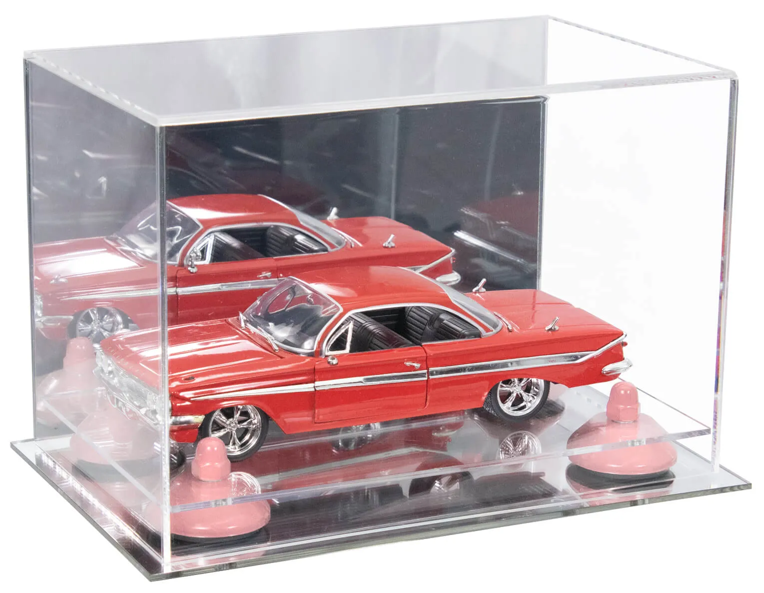 Versatile Acrylic Display Case 9.5 x 6 x 6.5 - Mirror No Wall Mounts (V43/A005)