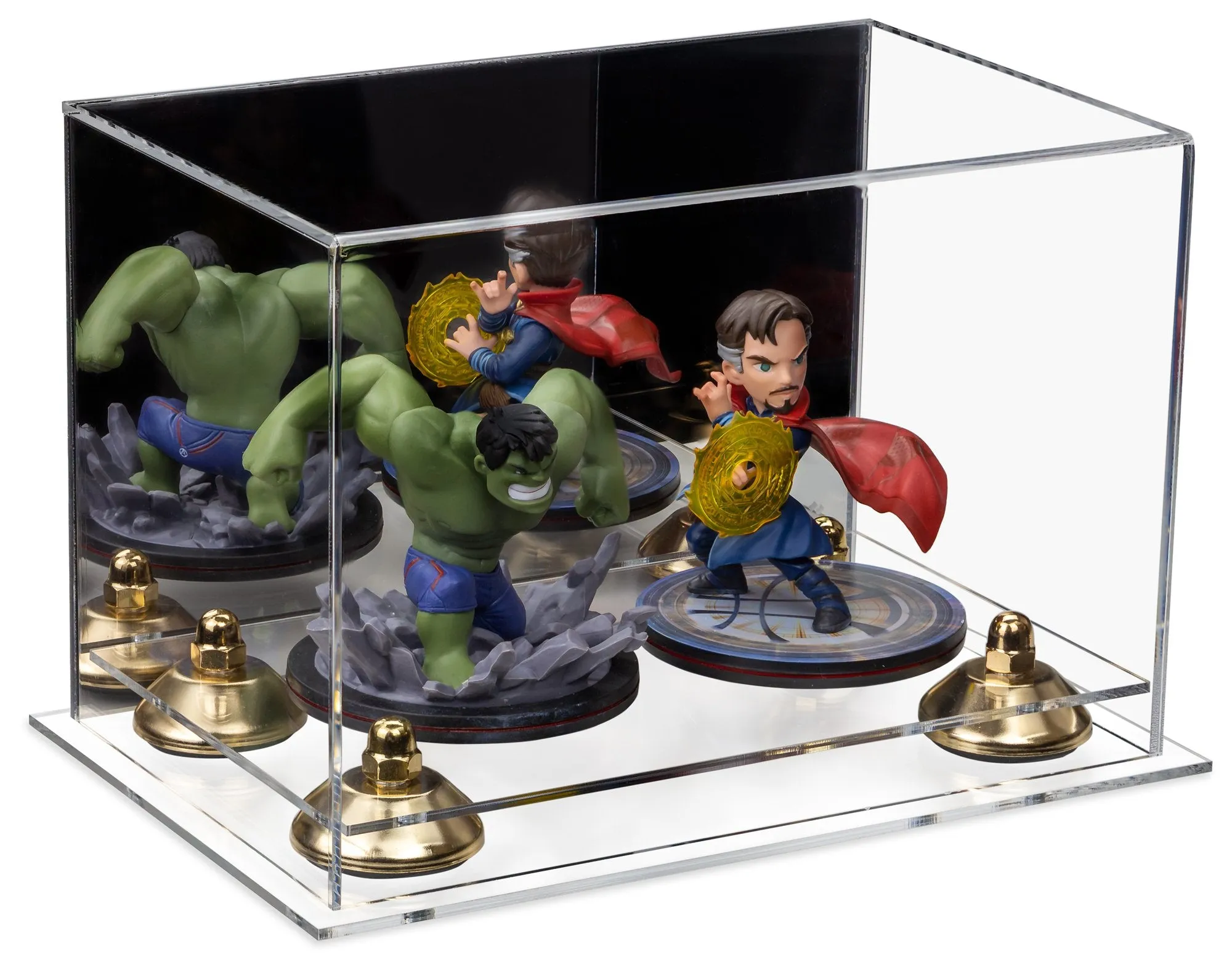 Versatile Acrylic Display Case 9.5 x 6 x 6.5 - Mirror No Wall Mounts (V43/A005)