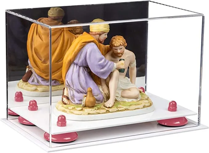 Versatile Acrylic Display Case 9.5 x 6 x 6.5 - Mirror No Wall Mounts (V43/A005)