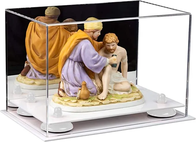 Versatile Acrylic Display Case 9.5 x 6 x 6.5 - Mirror No Wall Mounts (V43/A005)