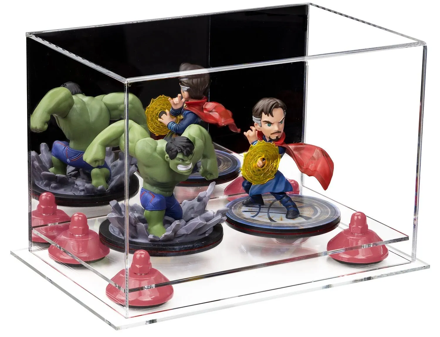 Versatile Acrylic Display Case 9.5 x 6 x 6.5 - Mirror No Wall Mounts (V43/A005)