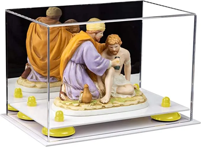 Versatile Acrylic Display Case 9.5 x 6 x 6.5 - Mirror No Wall Mounts (V43/A005)