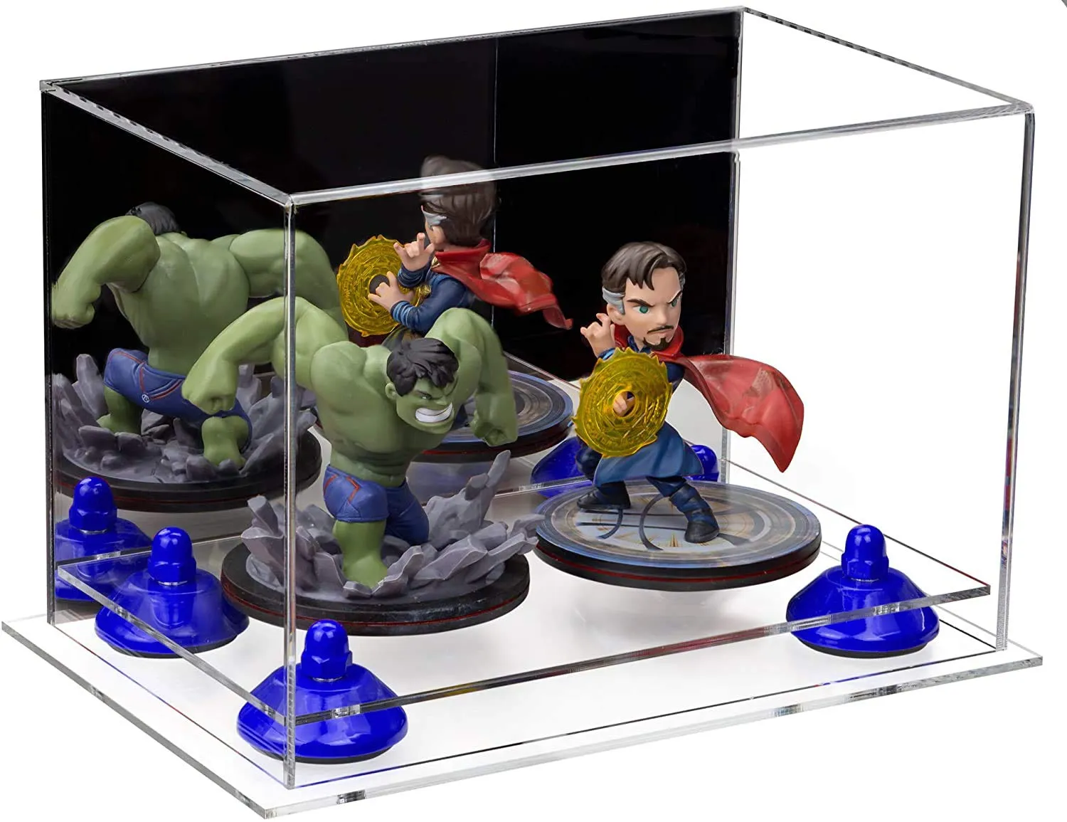Versatile Acrylic Display Case 9.5 x 6 x 6.5 - Mirror No Wall Mounts (V43/A005)