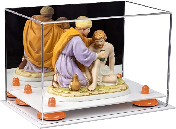 Versatile Acrylic Display Case 9.5 x 6 x 6.5 - Mirror No Wall Mounts (V43/A005)