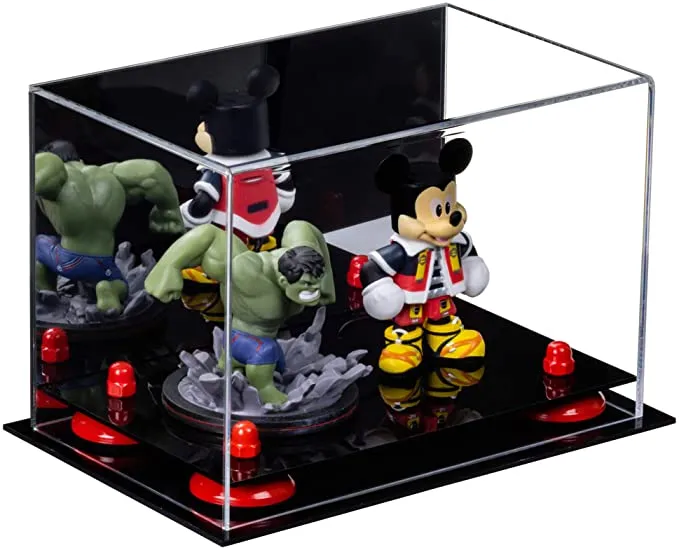 Versatile Acrylic Display Case 9.5 x 6 x 6.5 - Mirror No Wall Mounts (V43/A005)