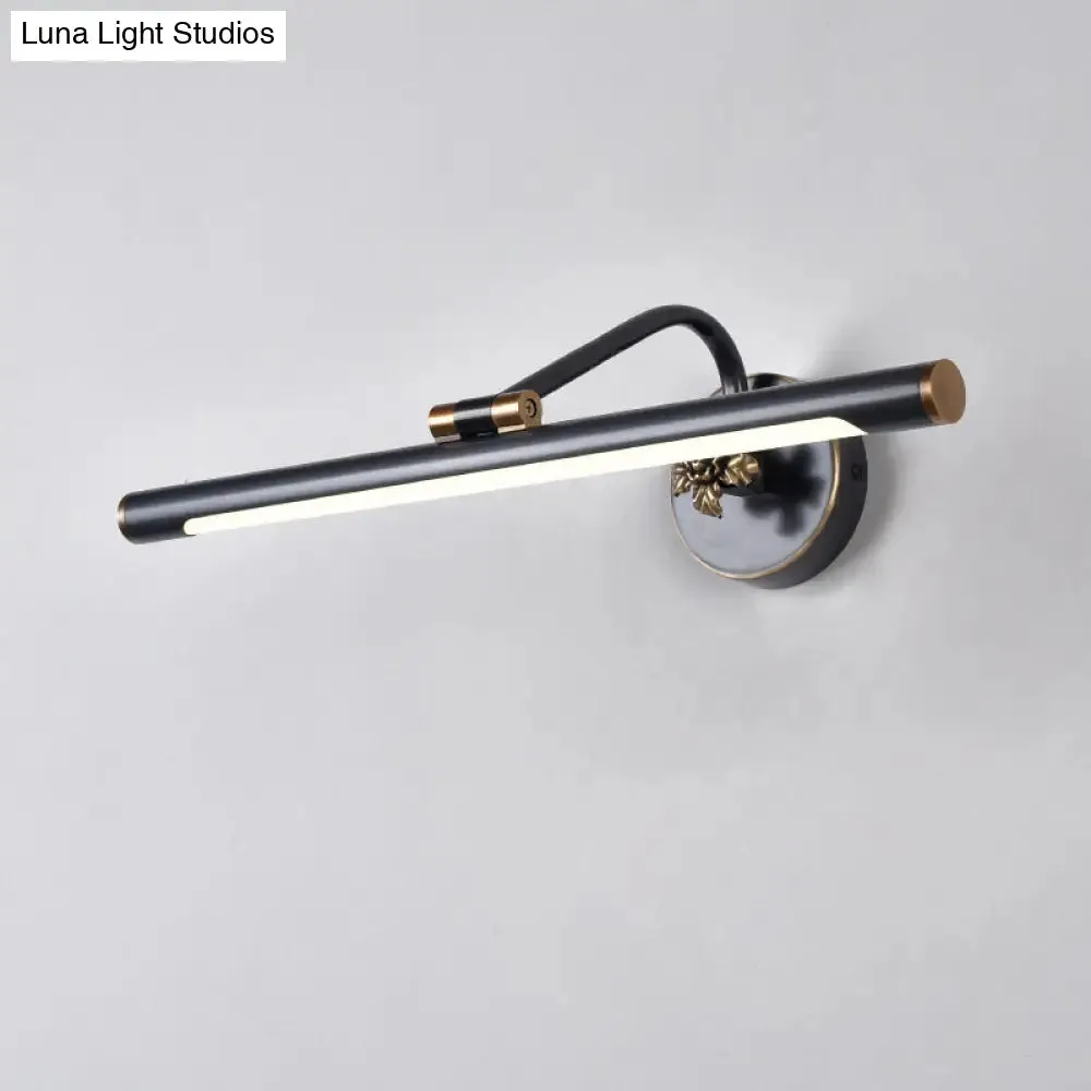 Vintage Metal LED Wall Mount Vanity Mirror Light with Adjustable Tube