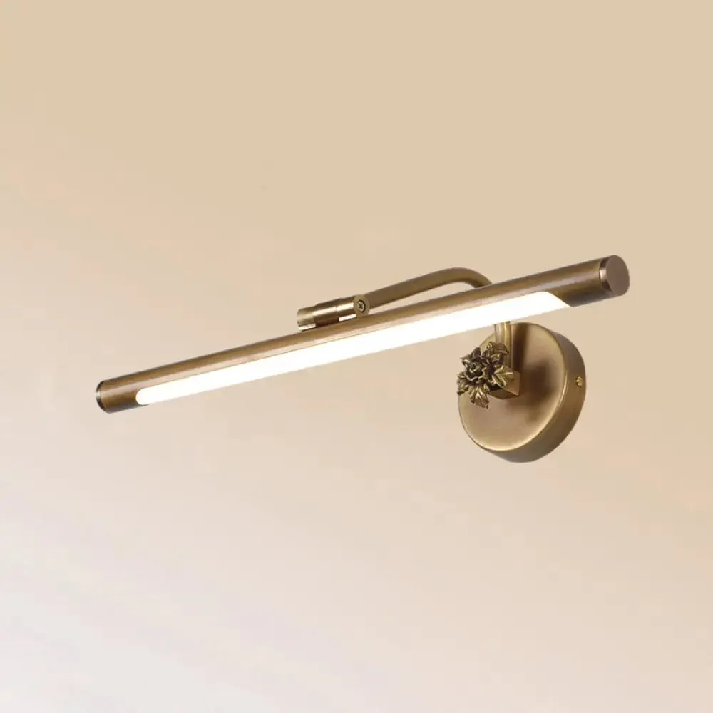 Vintage Metal LED Wall Mount Vanity Mirror Light with Adjustable Tube