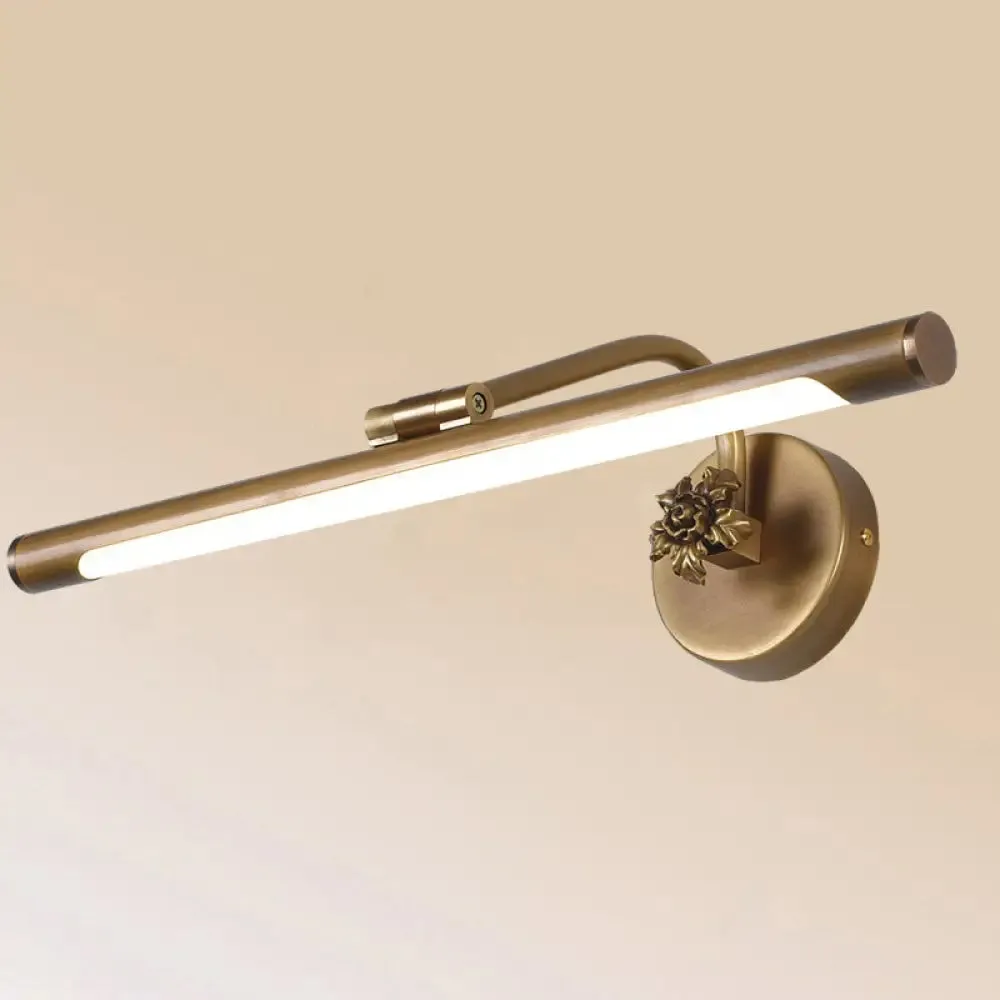 Vintage Metal LED Wall Mount Vanity Mirror Light with Adjustable Tube