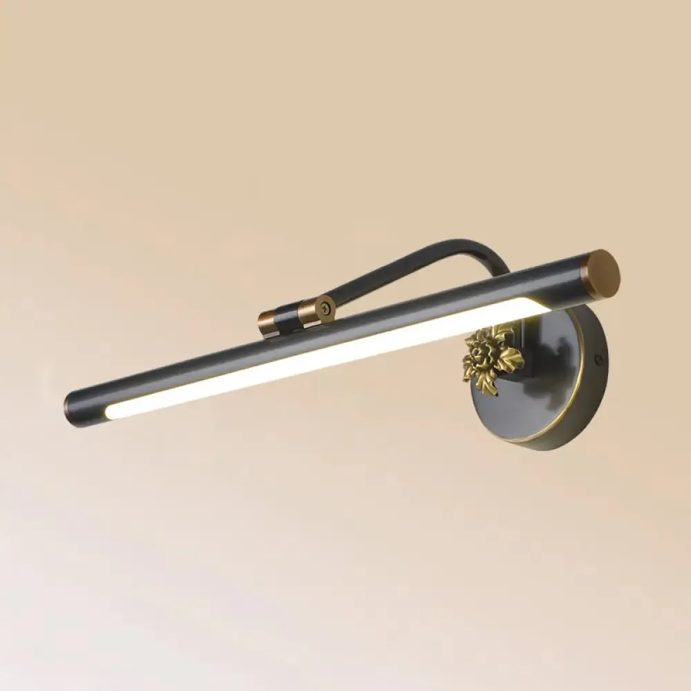 Vintage Metal LED Wall Mount Vanity Mirror Light with Adjustable Tube