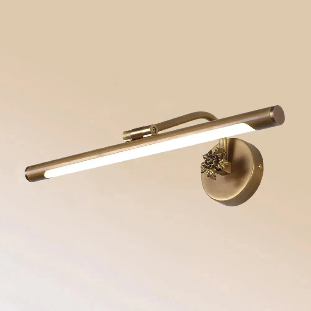 Vintage Metal LED Wall Mount Vanity Mirror Light with Adjustable Tube