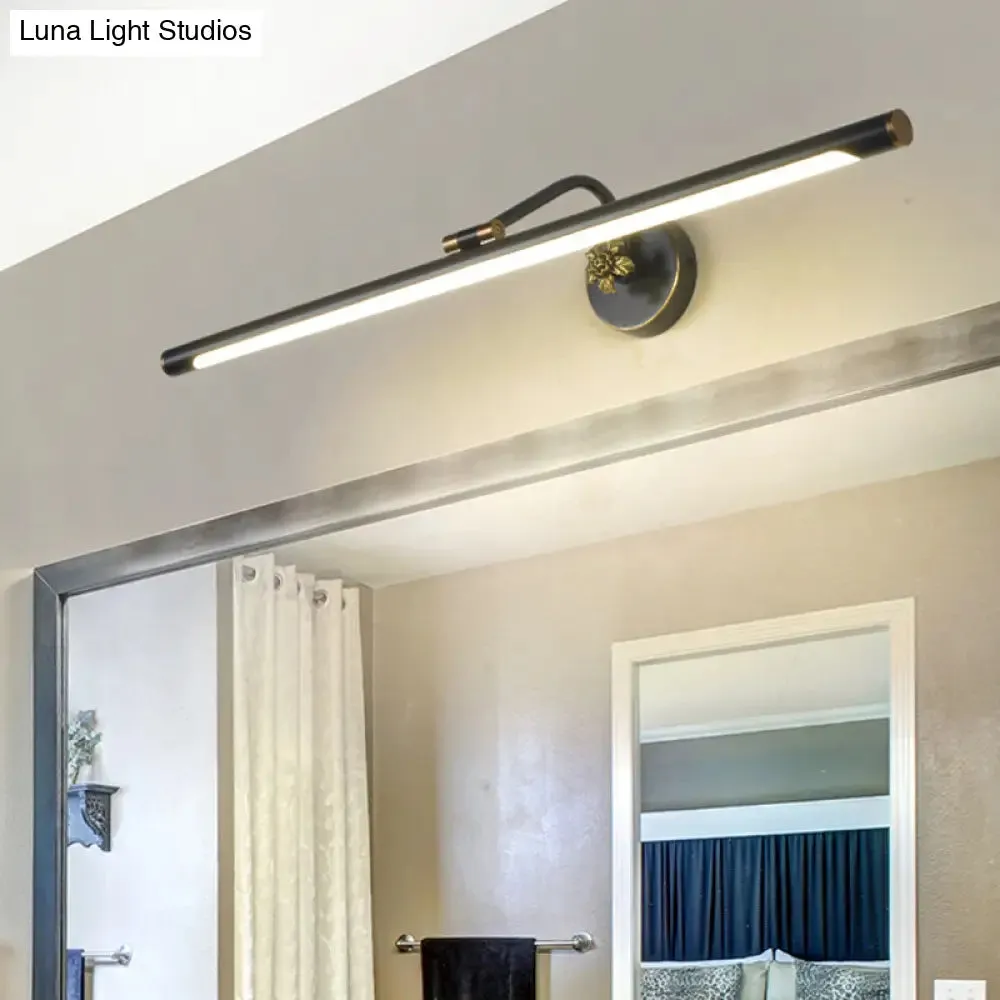 Vintage Metal LED Wall Mount Vanity Mirror Light with Adjustable Tube