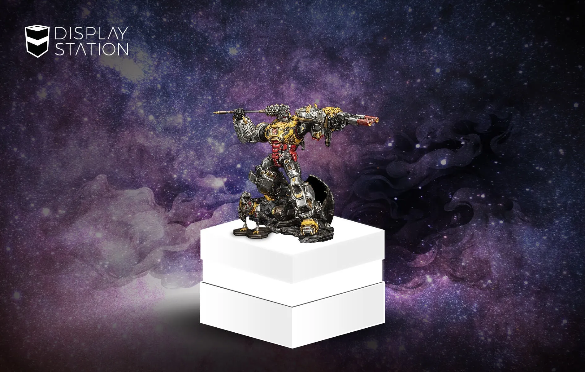 White Light-Up Pedestal By DisplayStation
