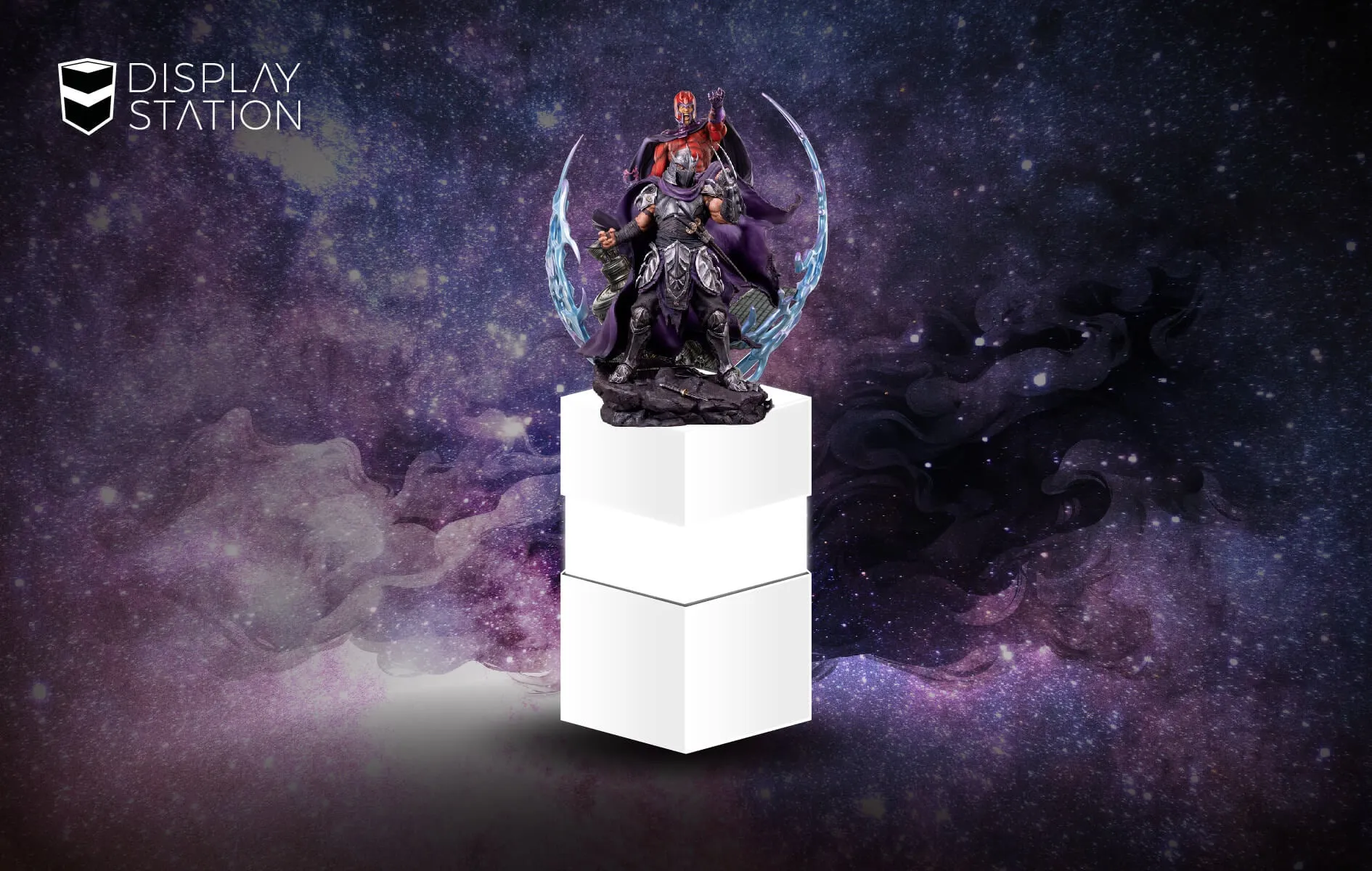 White Light-Up Pedestal By DisplayStation