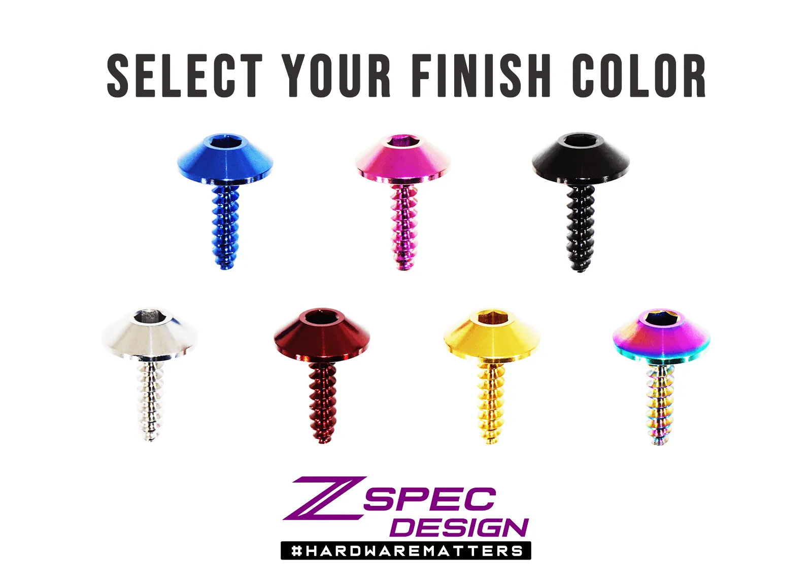 ZSPEC Coarse M4 x 16mm Fastener, Titanium Grade-5, per Each
