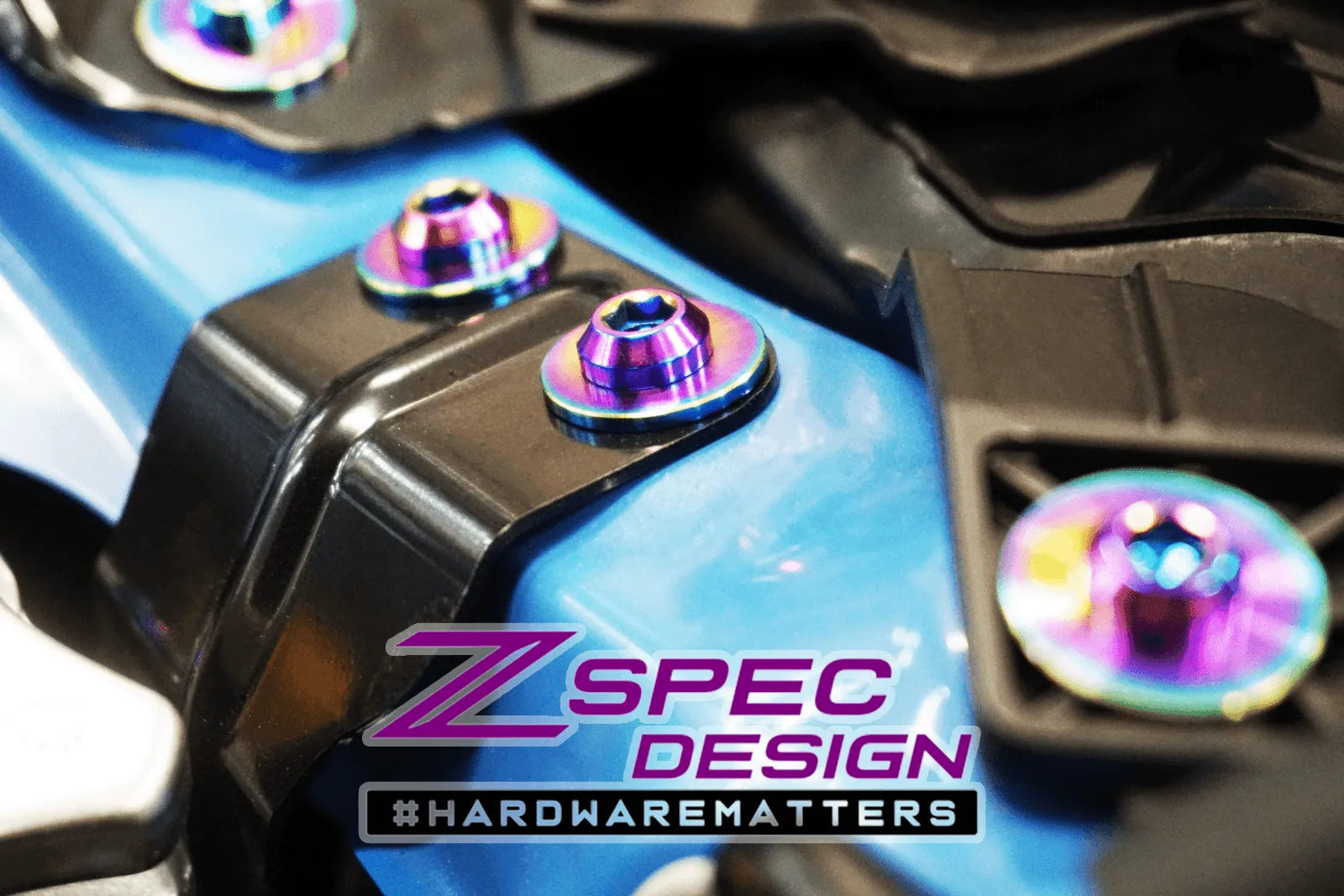 ZSPEC M10-1.25x40mm Dress Up Bolts® Fastener, Titanium GR5, Angled Head, Per Each