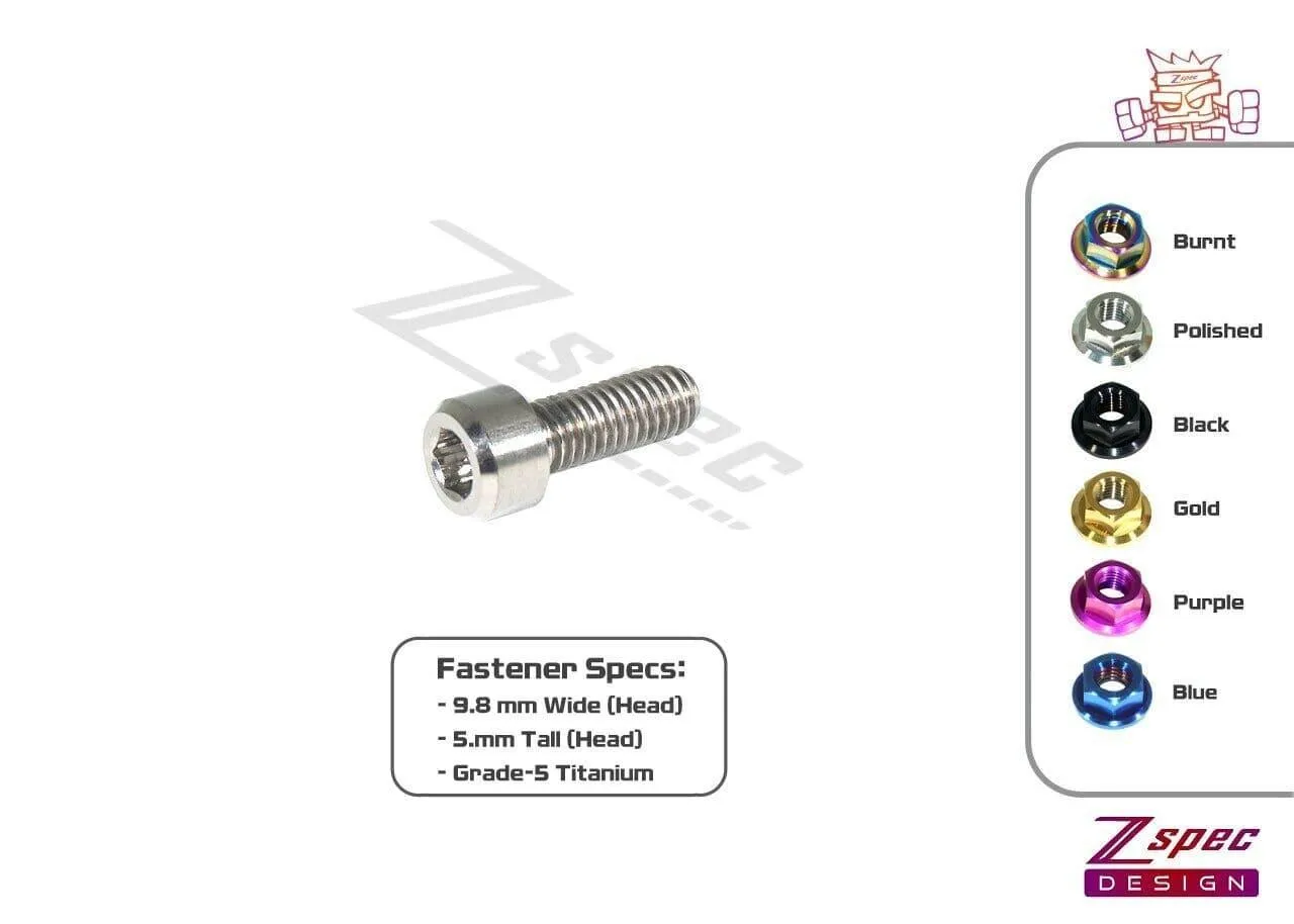 ZSPEC M6-1.0x16mm Socket-Cap SHSC Fastener/Bolt, Titanium Grade-5, Per Each