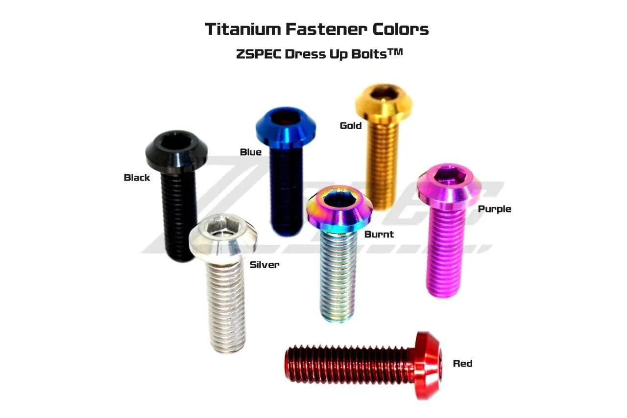 ZSPEC M6-1.0x24mm Dress Up Bolt® Fastener, Angled Head, Titanium Grade-5, Per Each