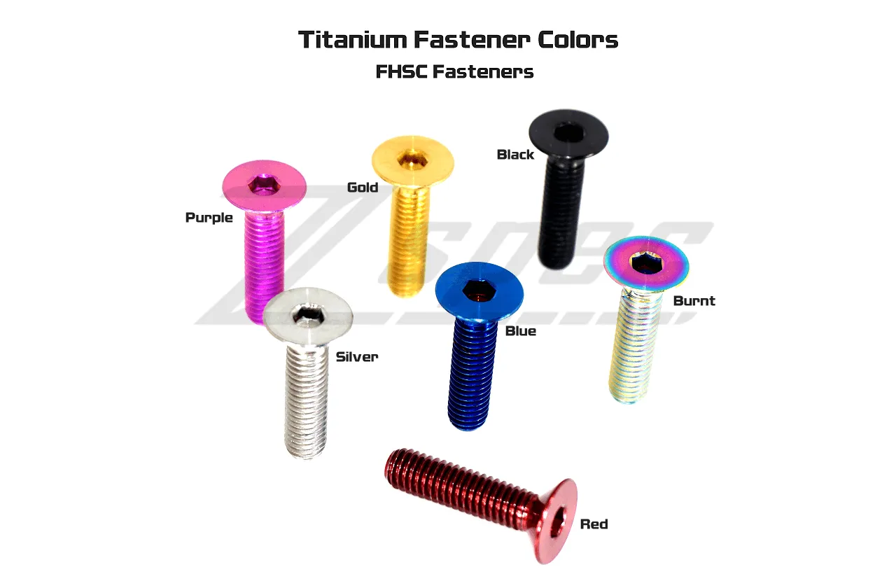 ZSPEC M6-1.0x30mm Flat-Head FHSC Fastener/Bolt, Titanium Grade-5, Per Each