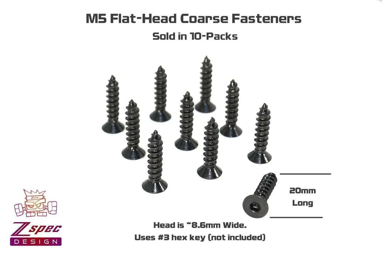 ZSPEC Sill Plate & Tonneau Cover Allen Screws for '90-99 300zx Z32, Black
