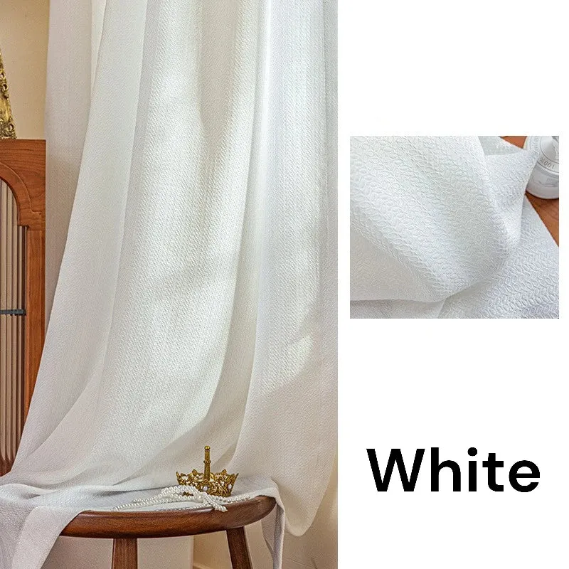 Zuri Polyester Damask Embossed Leaf Custom Privacy Curtain